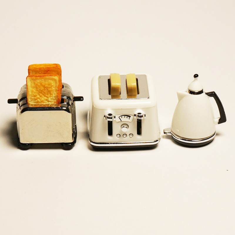1/6 Scale Dollhouse Miniature Food Breakfast Bread Maker or The kettle Model For Blyth Barbies OB11 Doll Accessories