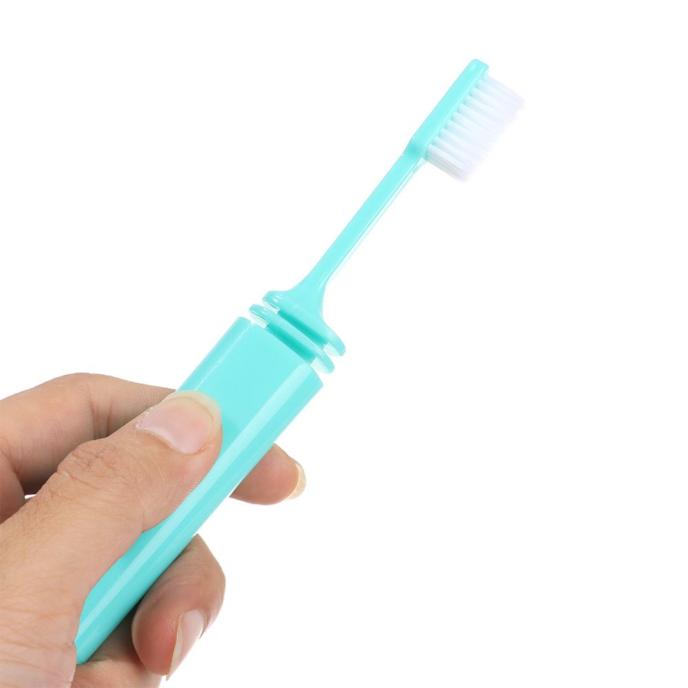 Kompakt bambu kol vandringsresor fällbara tandborste mjuk borstel tandborste vikbara tänder brush tänder rengöring