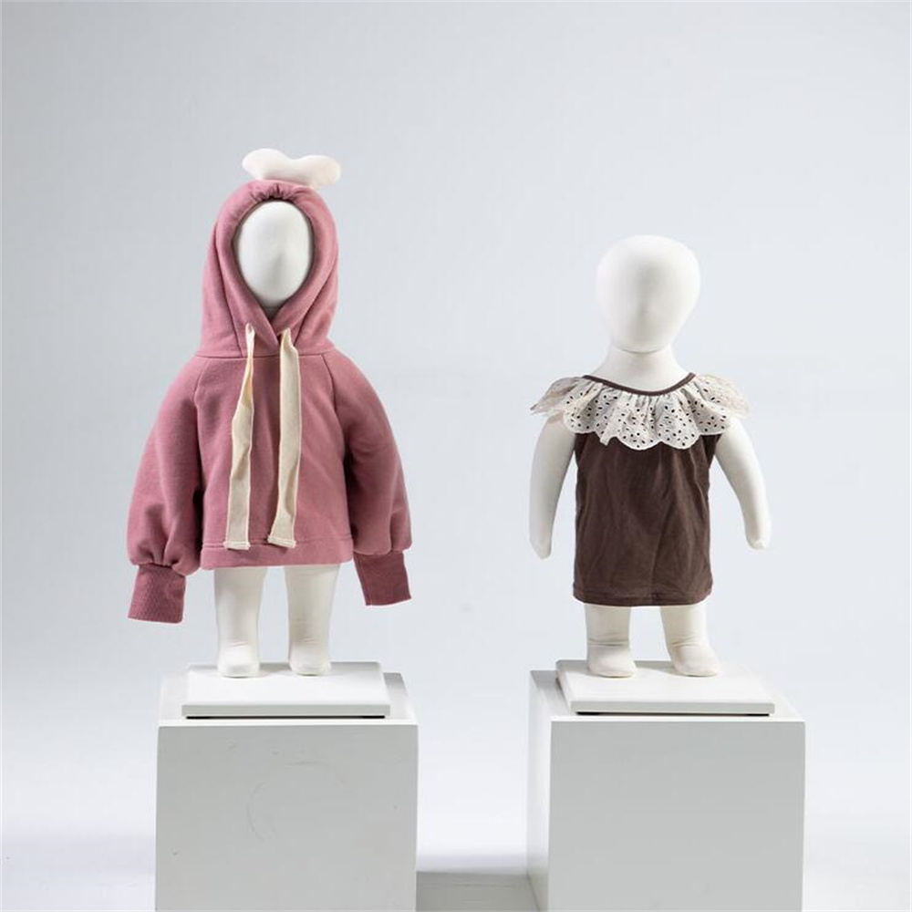 Vit hela 3-6 månader Baby Child Head Hanging Clothing Mannequin Body Models Props Lince Fabric E178