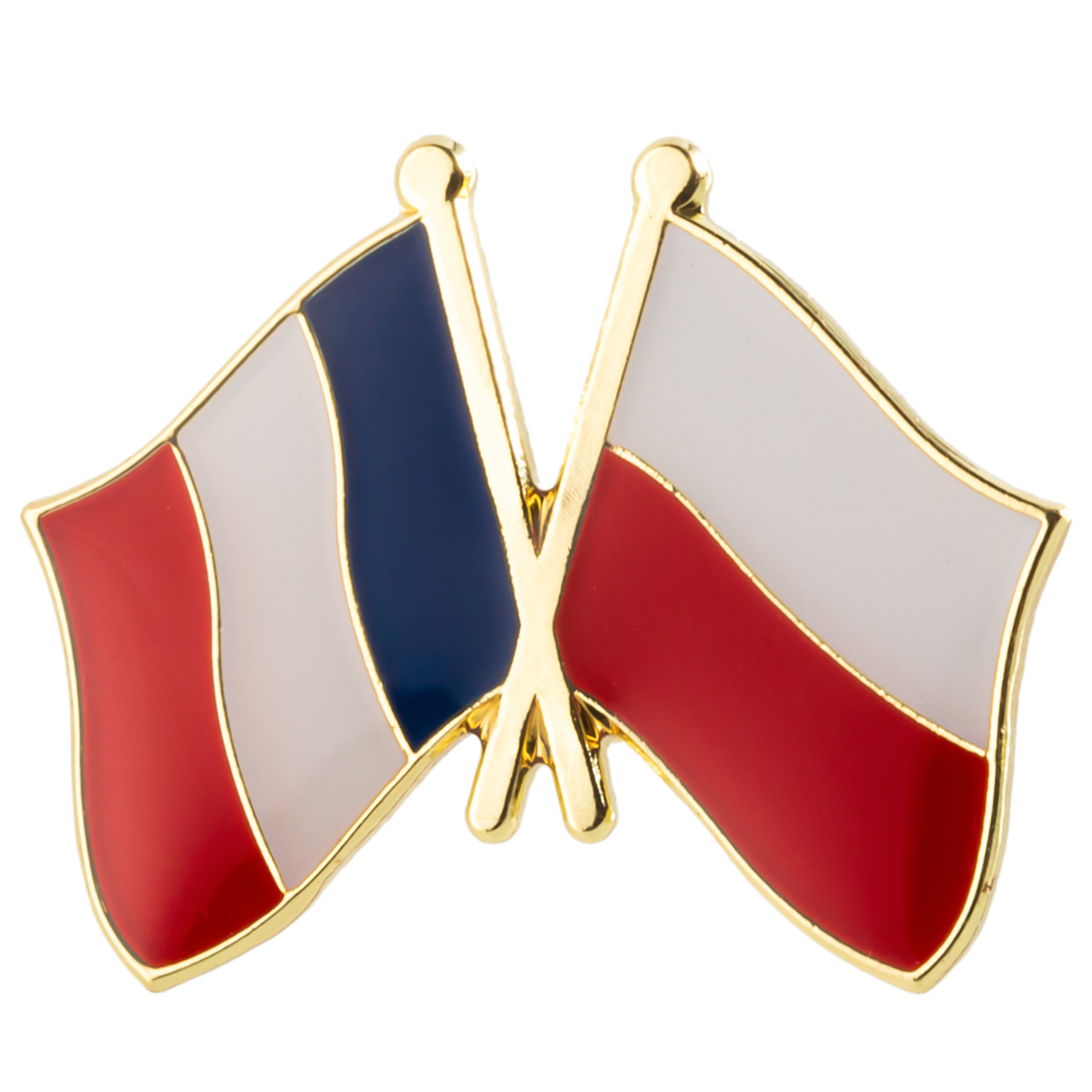Frankreich Pakistan Freundschaft Flagg Metall Pin Abzeichen Dekorative Broschenstifte für Kleidung