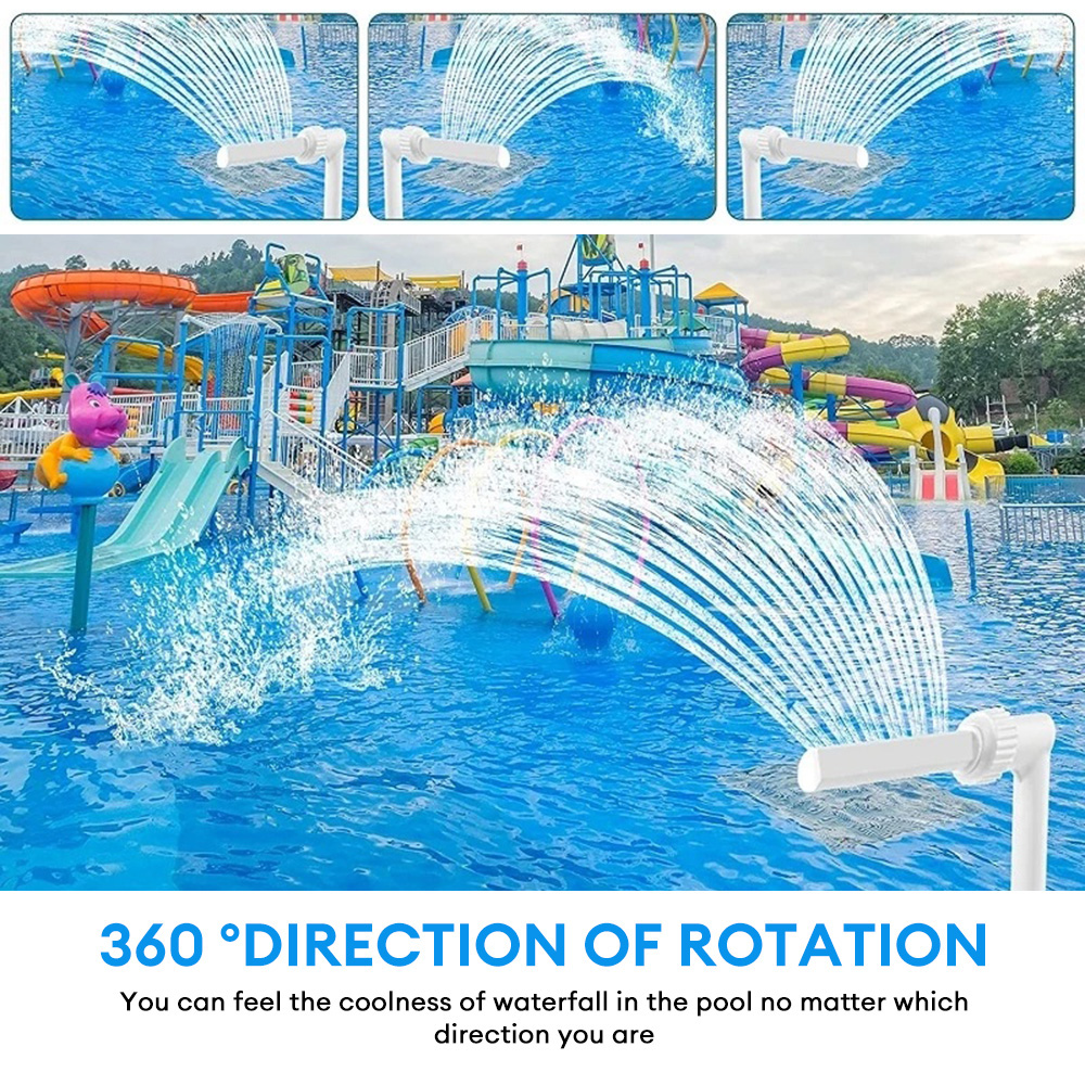 Swimming Pool Waterfall Fountain Spray Pools Fountain Heads Water Sprinklers Pools Spa Garden Decorations Pool Accessories