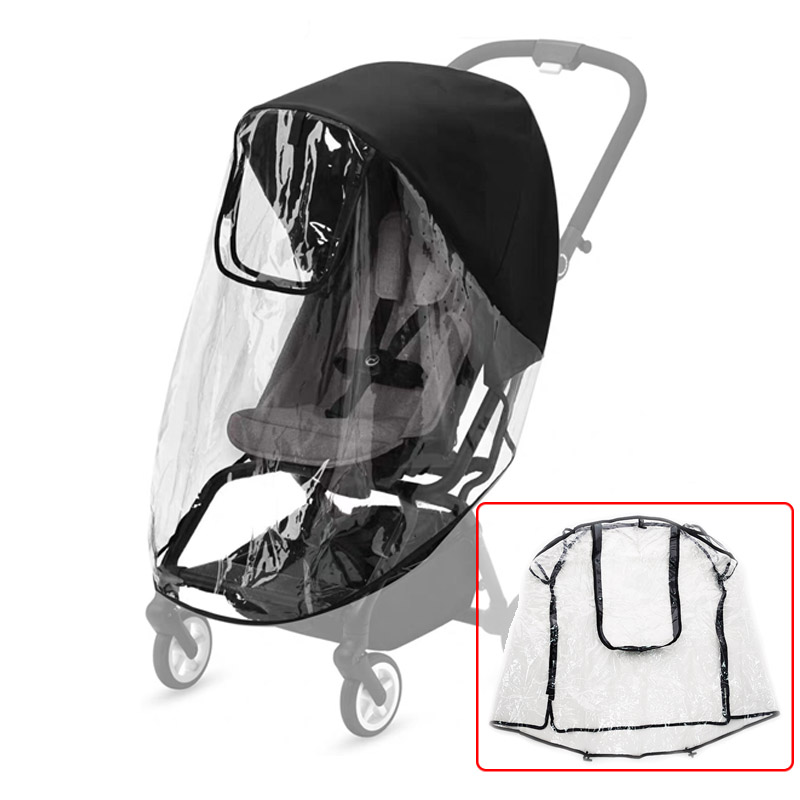 Barnvagn regntäckning Kompatibel Cybex Eezy Mios Priam Balios Series Pram Raincoat Hög transparens Inget lukt Baby Eco Material