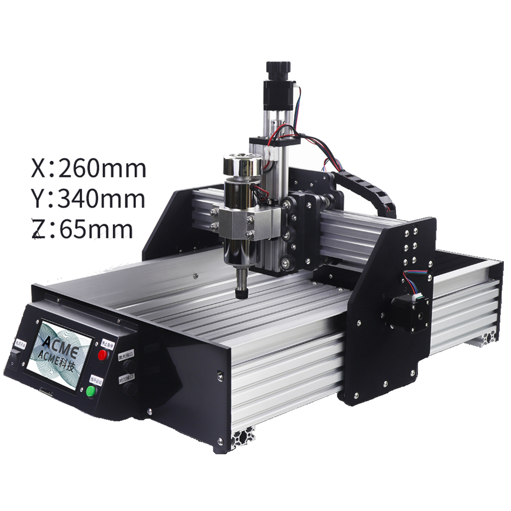 Routeur CNC DIY à 3 axes 3040 Machine de gravure en bois de commande hors ligne 400W Interrupteur de déluge de moteur de broche 400W PCB outils de coupe