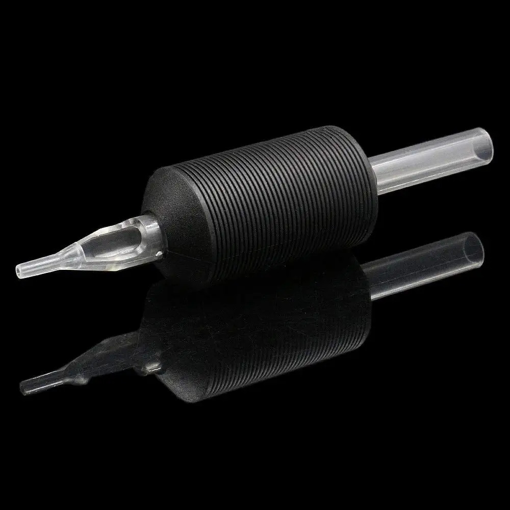 Tatouage Grips 25 mm tubes jetables stérilisés Silicone poignée transparente RT pour les aiguilles 240408