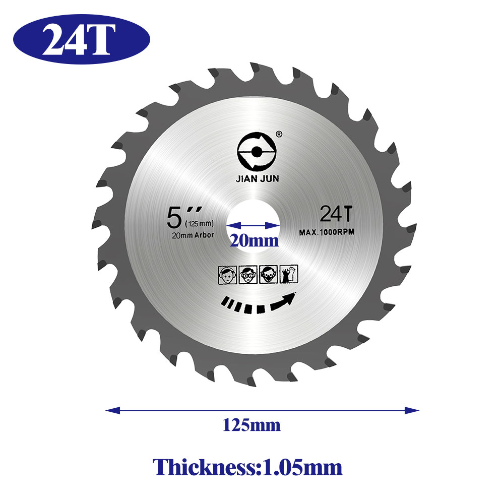 125/180mm 5/7インチ円形のソーアロイソーブレードの木工カッティングディスクはシャープで耐久性があります