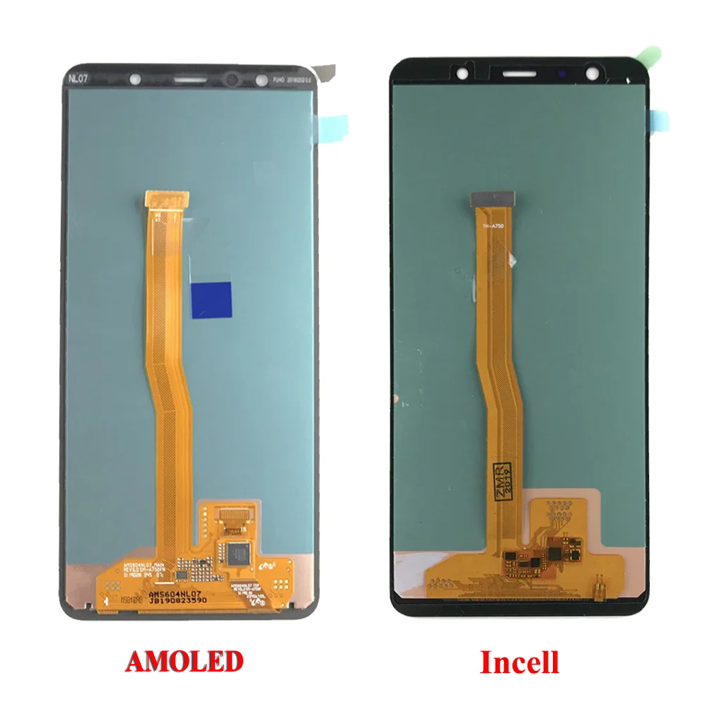 OLED/ AMOLED il display A750 Samsung A7 2018 LCD SM-A750F A750F A750 Display Touch Screen Digitazer Parti di sostituzione