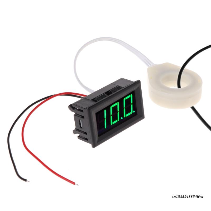 DC 5-120V 100A Mini Digital Current Voltage Amp Meter Ammeter Gauge with Hall Effect Sensor Transformer Plastic Shell