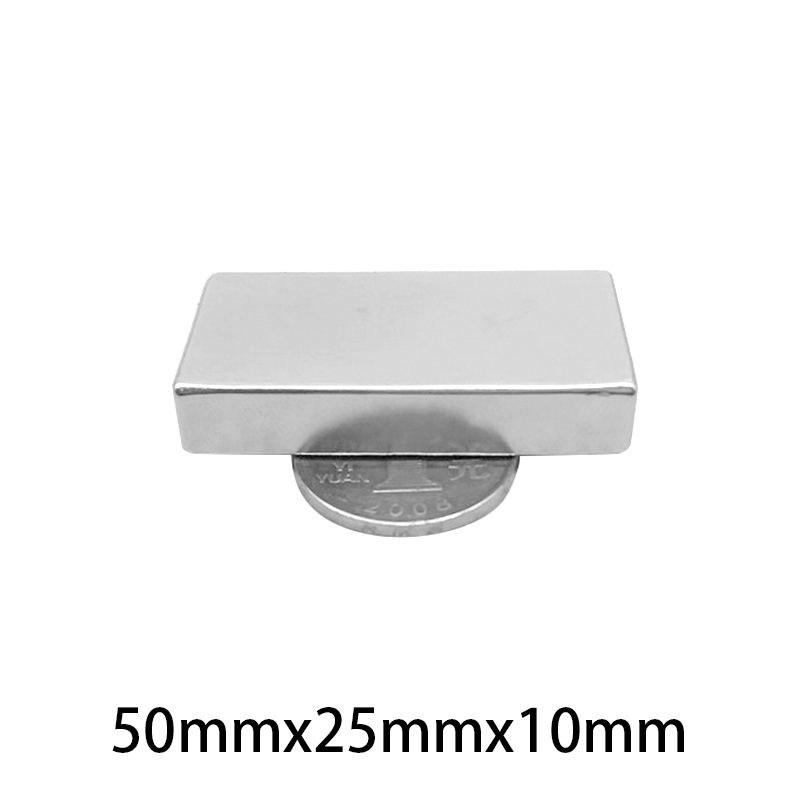 1/2/3/50mm x 25mm x 10mm Neodymium Magnet 50x25x10mm NdFeB Magnets Super Powerful Strong Permanent Magnetic Disc