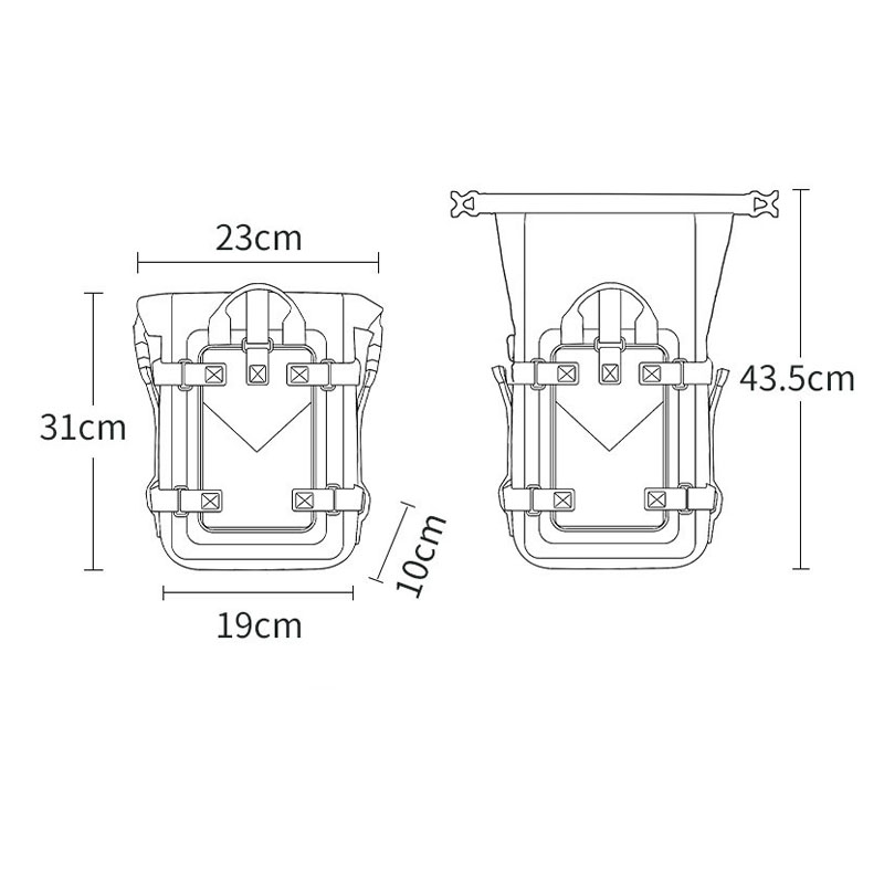 Bolsa impermeable para BMW Barras de choque lateral de motocicletas Bolsa de reparación de la herramienta de reparación de parachoques para BMW R1250 GS LC Adv R1200GS Aventura