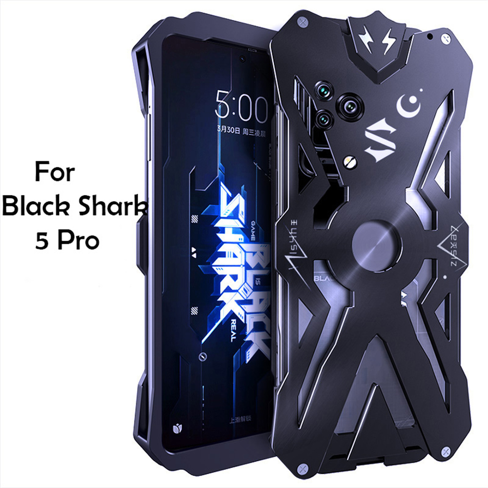 Caixa de armadura completa à prova de choques para tubarão preto 5 Pro Case Luxury Aluminium Cover Funda Coque para Xiaomi Black Shark 5 Pro Case