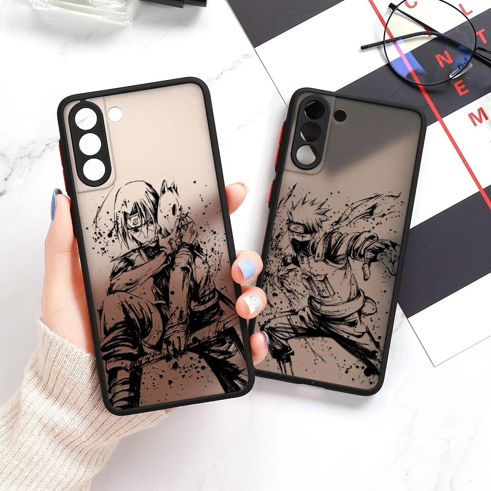 U-Uzumaki Anime Matte Coque Samsung S23 5G CASI Galaxy S20 FE S21 S22 Ultra S10 S8 S9 Plus Fundas U-Achihas-Sasukes-Itachis