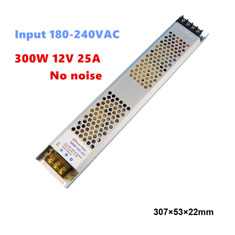 60W/100W/150W/200W/300W/400W 180-240VAC 12V/24VDC Anahtarlama Güç Kaynağı Sessiz Aydınlatma Transformatörleri LED Sürücü Güç Adaptör