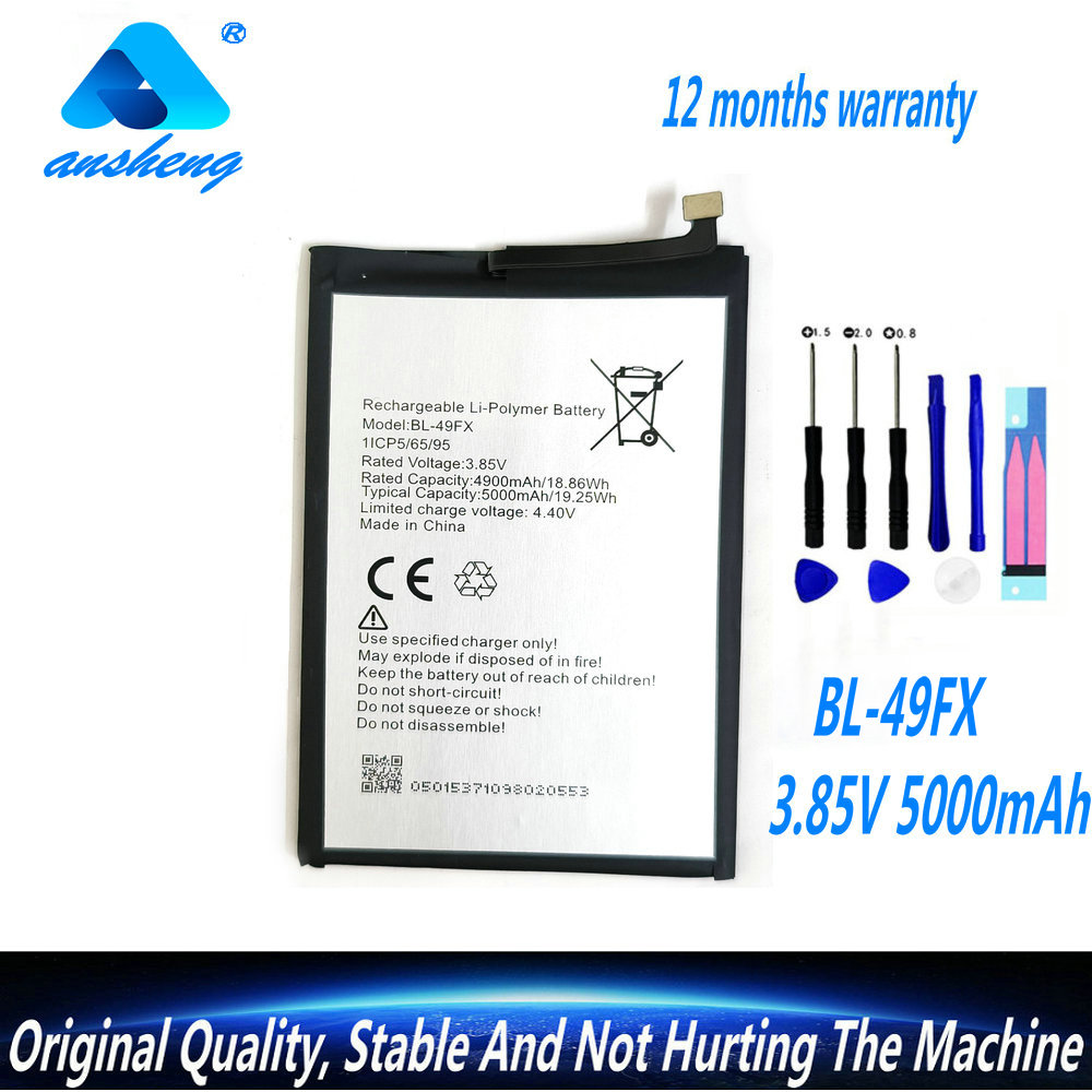 Original BL-49FX Battery For infinix Hot 8/ X650/ X650B/ Hot 9/X655 X656/ Note7 LITE / Spark 5 Pro Hot 10 lite Mobile Phone