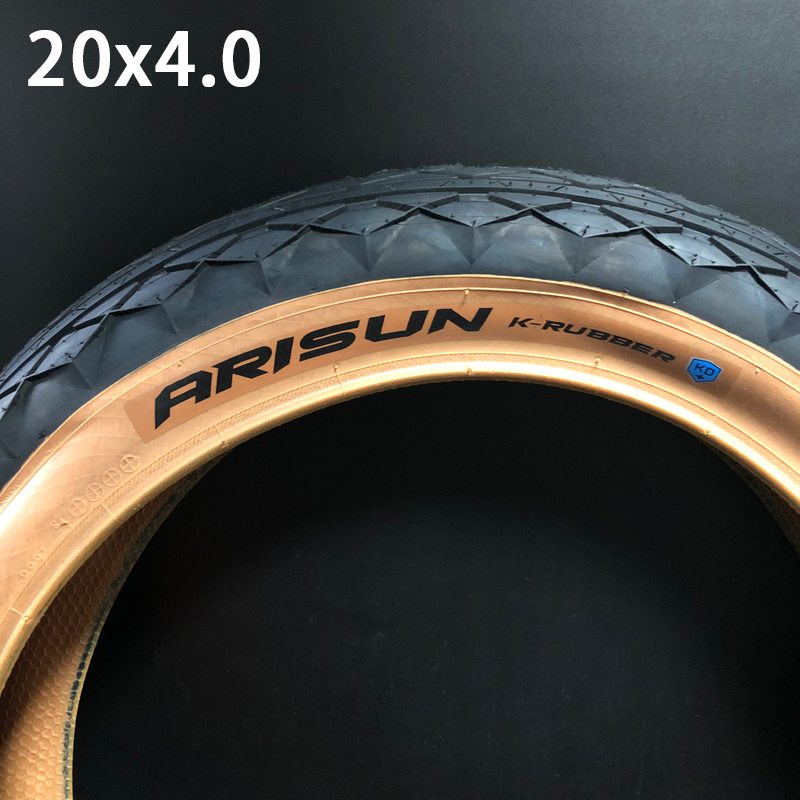 Chaoyang Arisun 20x4.0 Road Electric Bike Fat Tire K-Rubber Half Bhack Brown Edge Snow Bicycle Tire