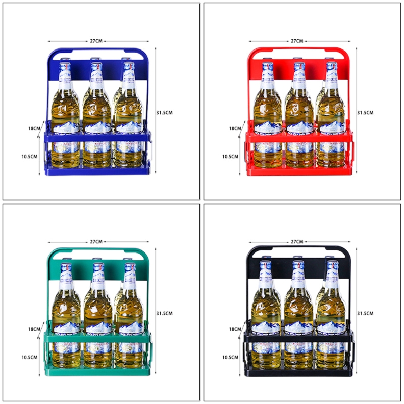 Reusable 6 Pack Beer Bottle for Carrier Drink Holder Durable Foldable Bar Liqueur Wine Beer Rack Basket Cup 87HA