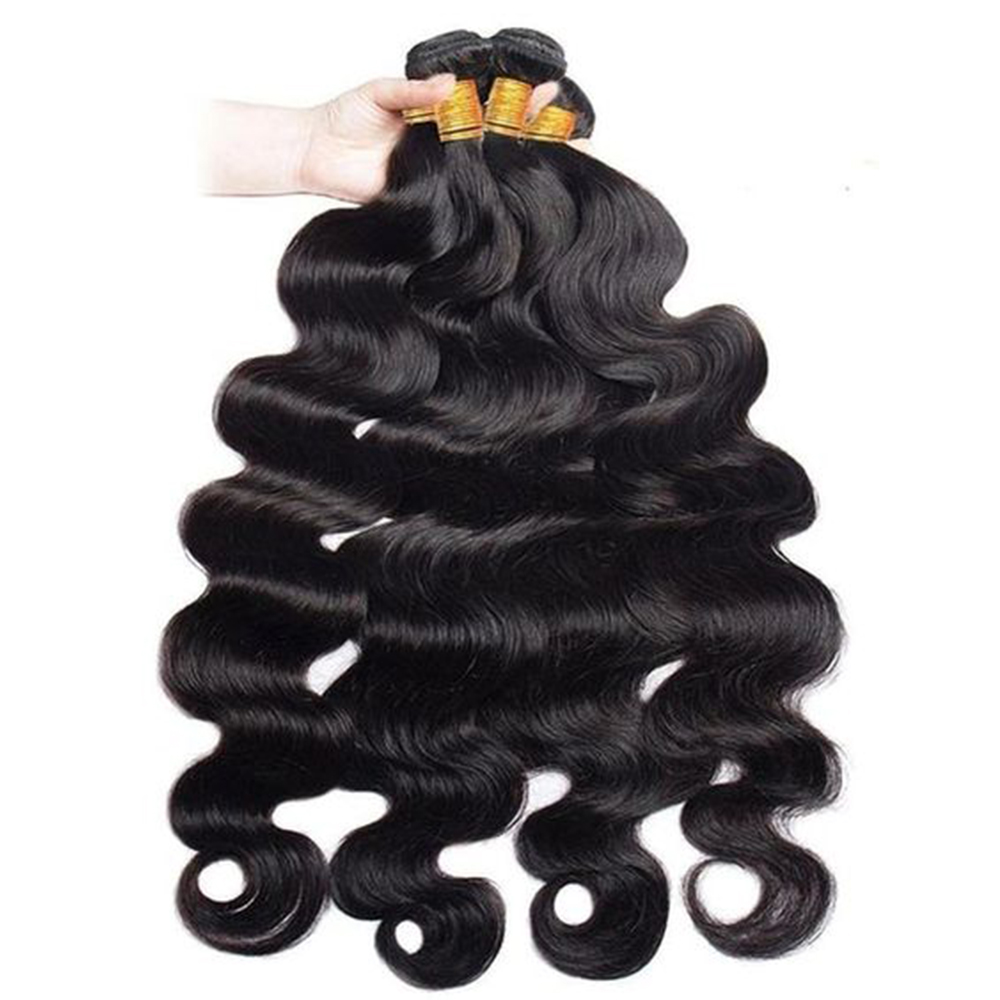 30 32 34 36 38 40 inch lichaamsgolf haarbundels zachte lange bundels menselijk haarbundels remy Braziliaanse weeft hair extensions