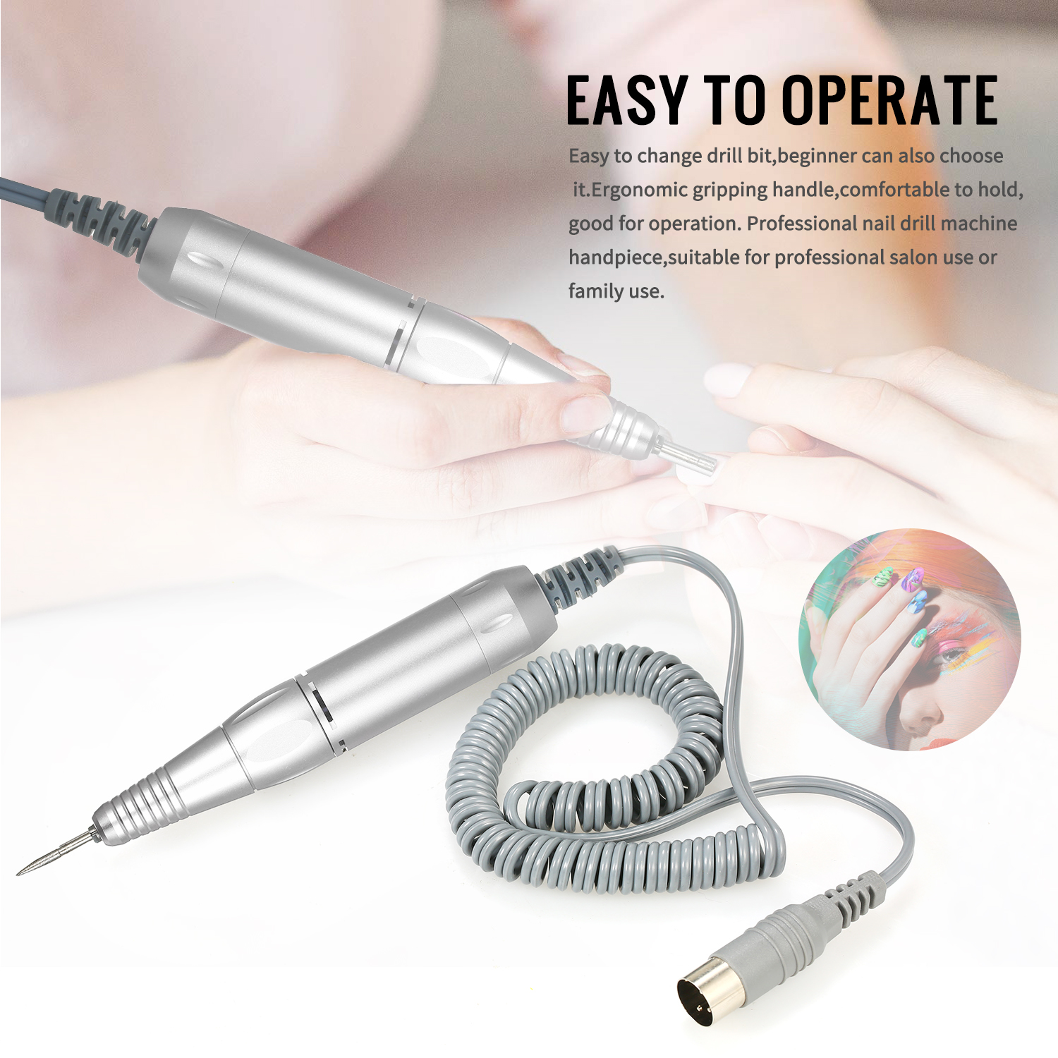Профессиональная электрическая гвоздь буровой ручкой ручки с ручкой лак для шваровки шрифта маникюр