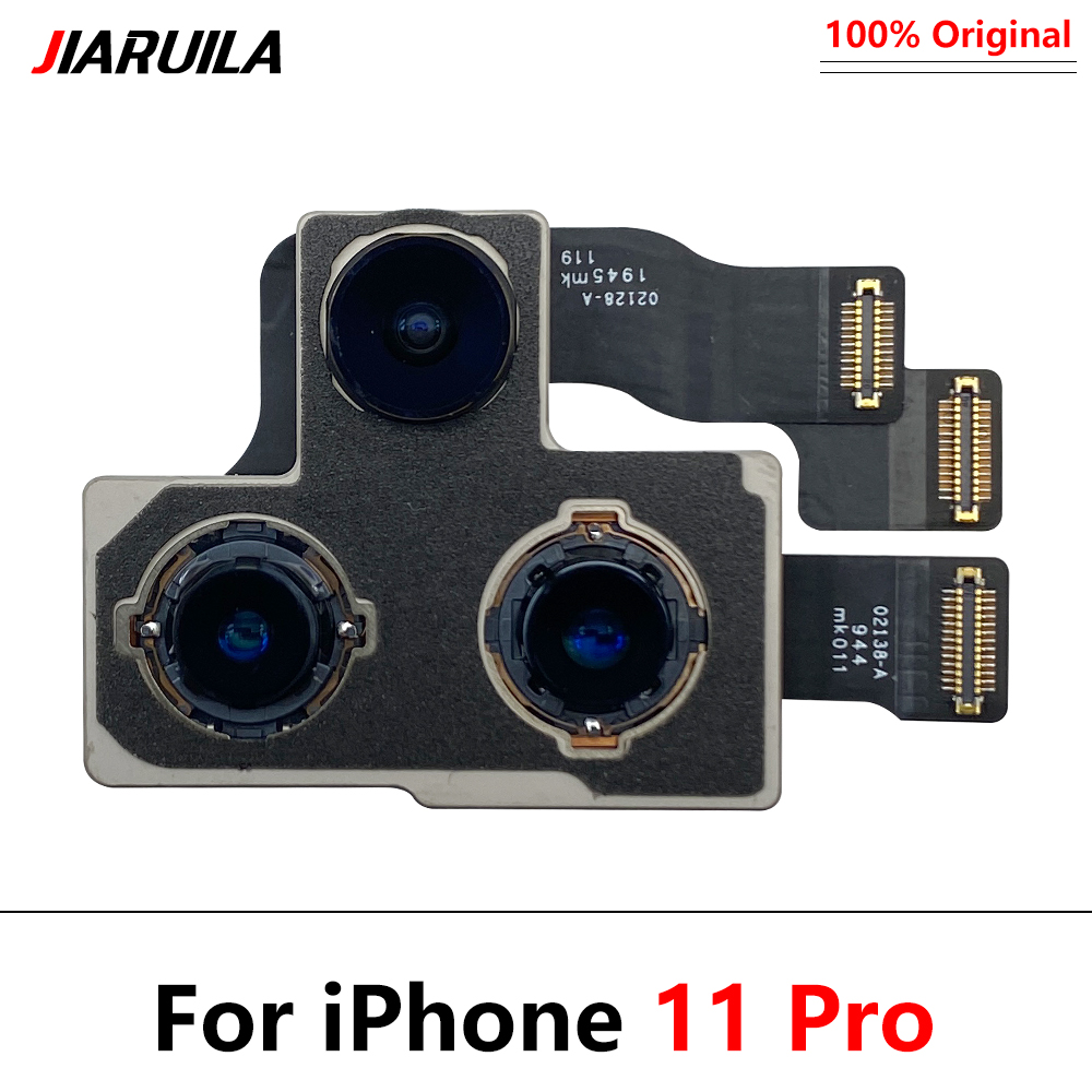 الكاميرا الخلفية الأصلية لأجهزة iPhone XR XR XS MAX Back Camera الخلفية الرئيسية العدسة كاميرا Flex Cable for iPhone 11 Pro Max Camera