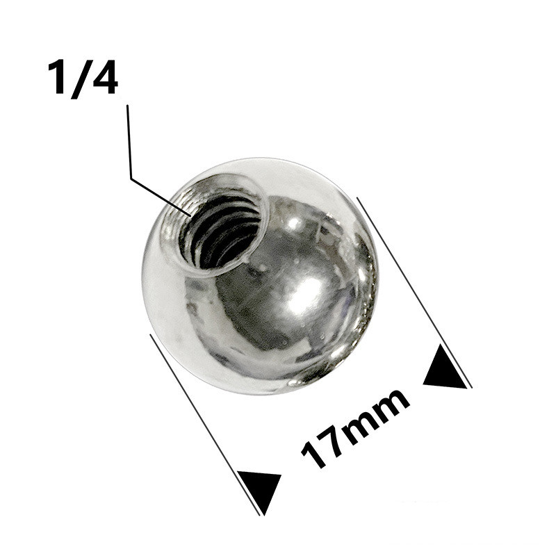 17mm kulhuvud till 1/4 skruvportadapter 17mm platt klämma metall stål kulhuvud stödtelefon konsol klipp gimbals accesorios