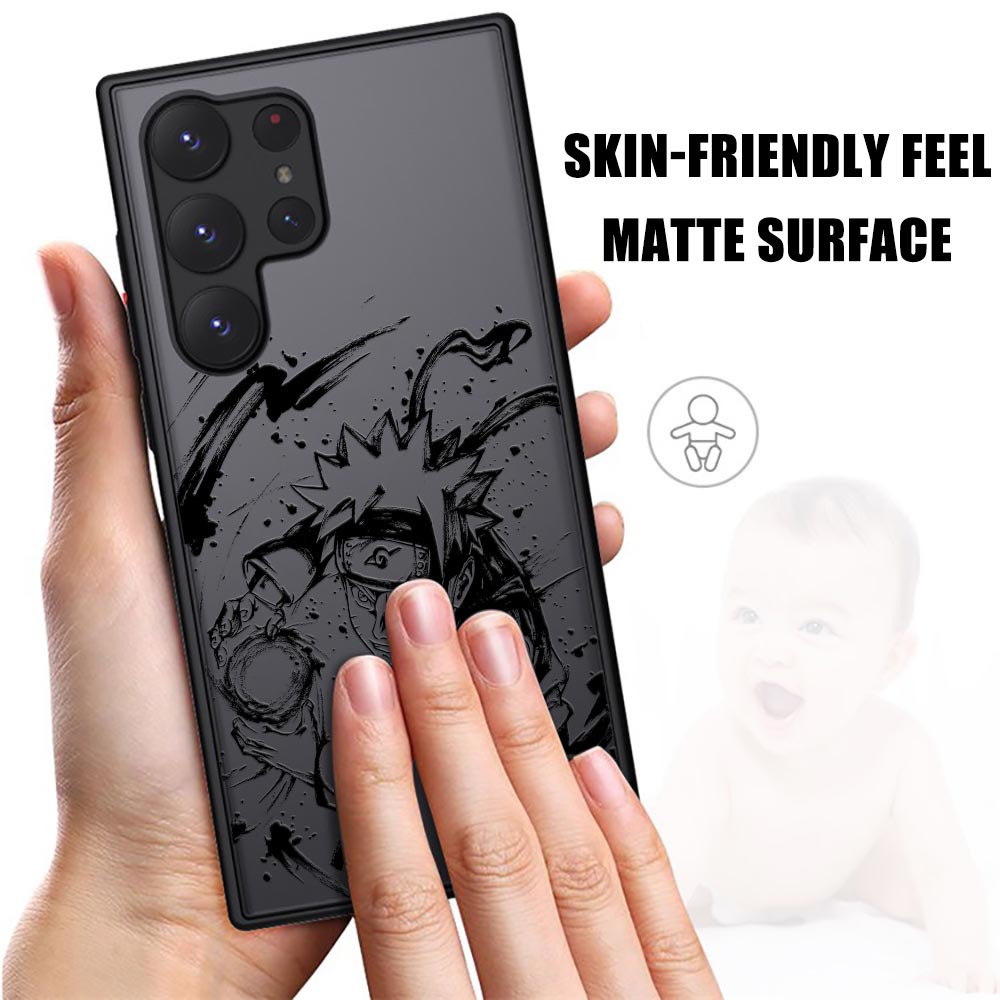 U-Uzumaki Anime Matte Coque voor Samsung S23 5G Cases Galaxy S20 Fe S21 S22 Ultra S10 S8 S8 S9 plus fundas U-Uchihas-Sasukes-Inachis