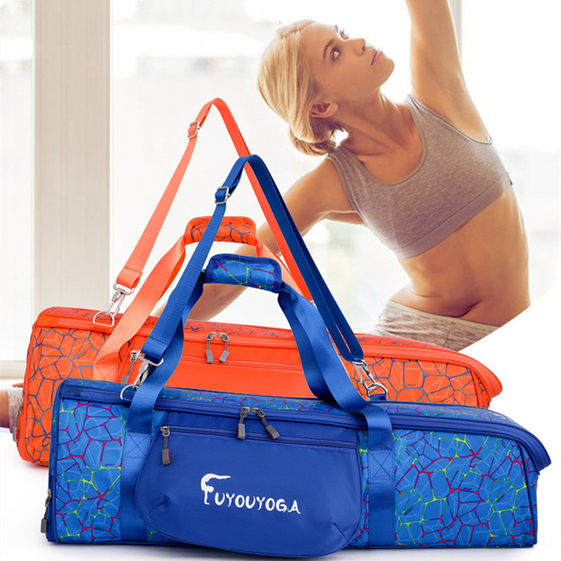 Patroon met een schouder yoga tas handheld pakket pilates mat opbergzak grote capaciteit multifunctionele sport bacpack