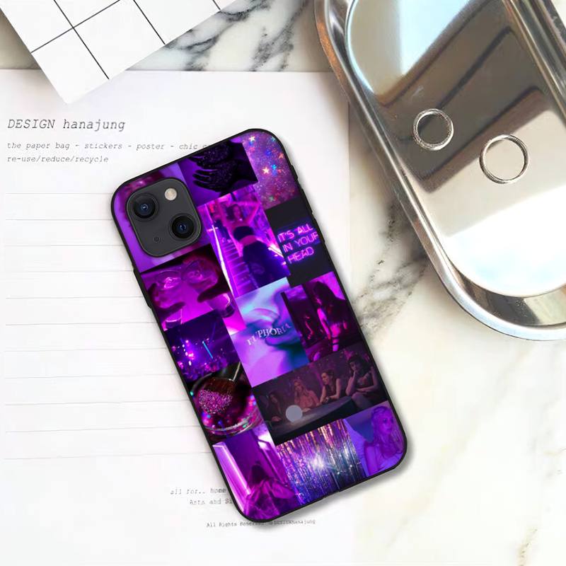 Serie TV Custodia telefono Euphoria iPhone 11 12 mini 13 14 pro xs max x 8 7 6s più 5 sher shell