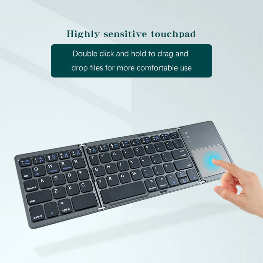 B033/B033 Plus/B089T Portable Keyboard With Touchpad Numeric Keypad Lightweight Bluetooth-compatible for Universal Tablet Phone