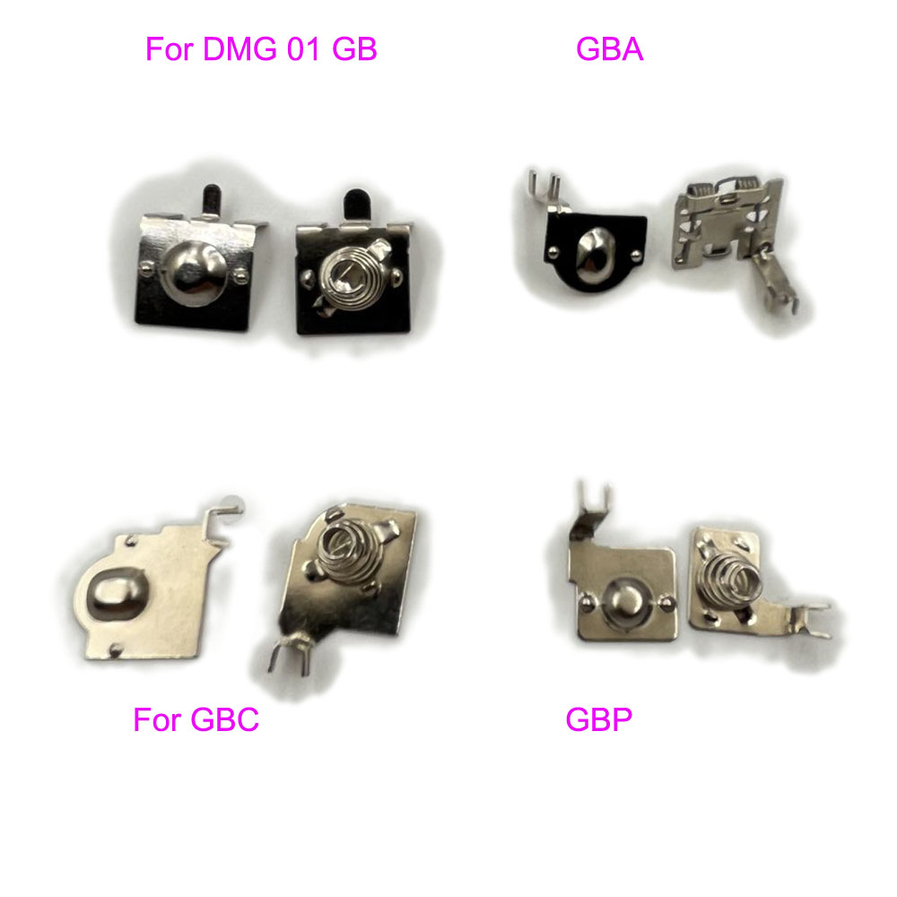 Pour Gameboy Color Pocket Advance PCB Terminaux de batterie de carte mère Contacts à ressort pour GB GBA GBA GBC DMG-01