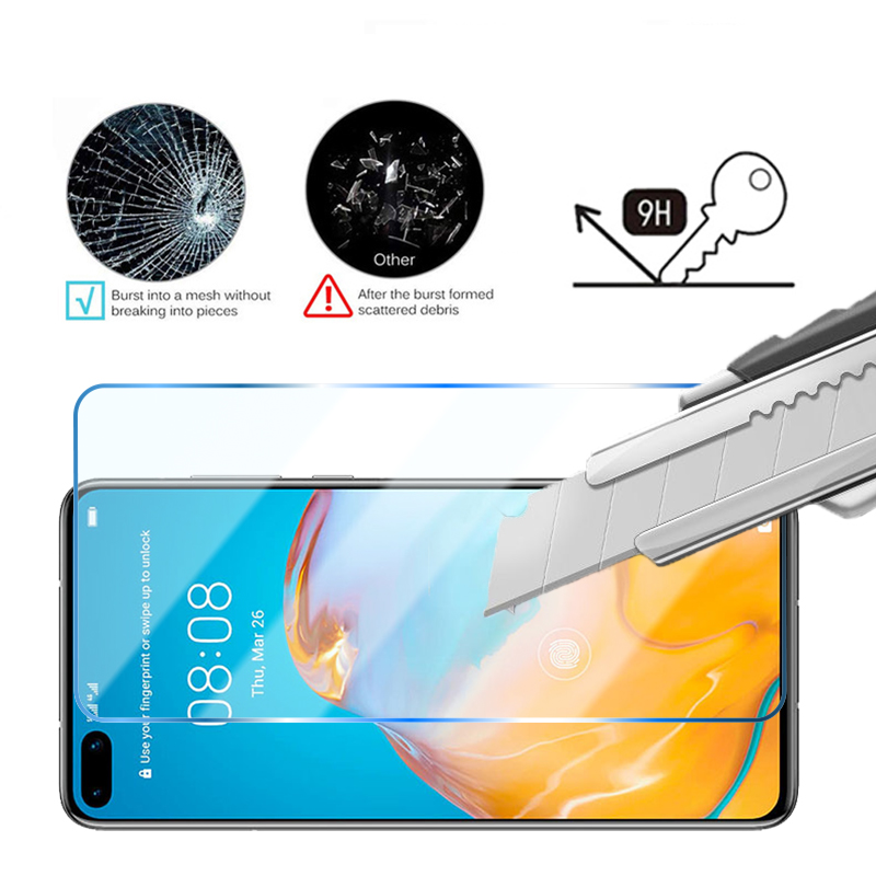 HUAWEI P30 P20 LITE P20 PRO TEMERED GLASS FOR HUAWEI P40 LITE E 5G P30 P40 P50 Pro Screenプロテクター