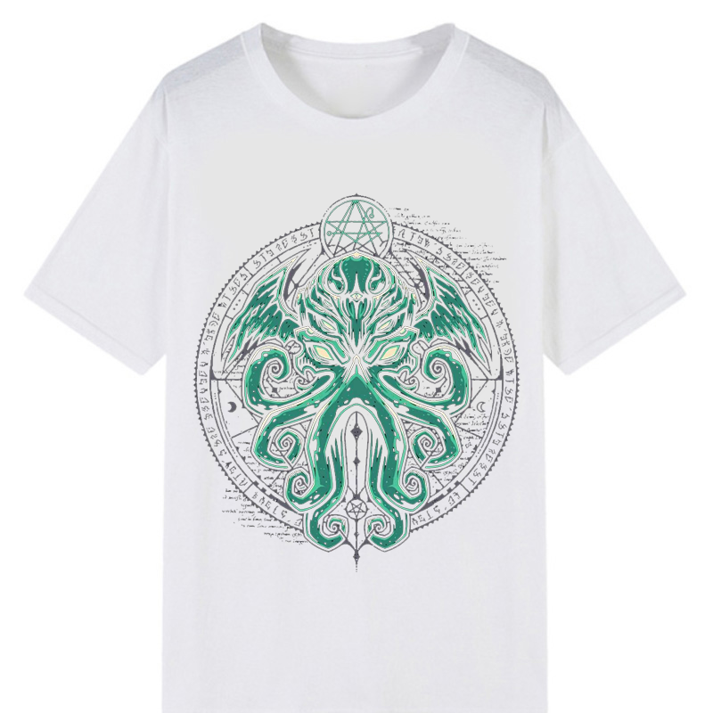 Novelty ny kläder Cthulhu Mythos mytologiska obeskrivliga monster Creative Graphic Printed Tshirt unisex unik streetwear