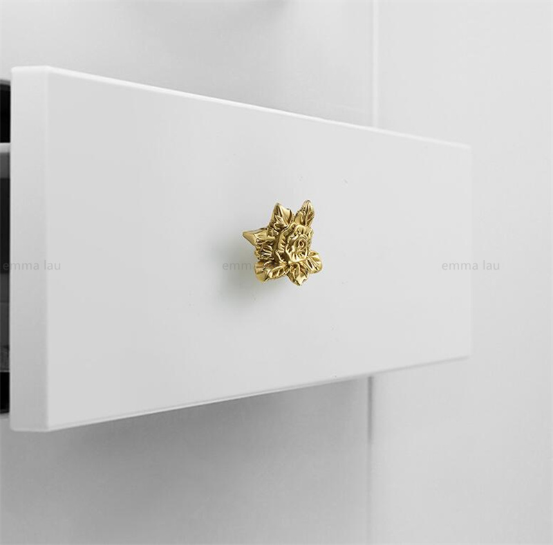 Gold Furniture Door Handling Ручки с твердыми латунными бамбуковыми ручками для кухонного шкафа дверной шкаф шкаф