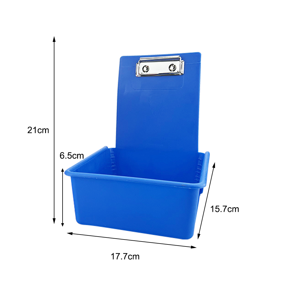 Colourful Dental Work Lab Pans Neaten Case With Metal Clip Holder ABS Plastic Durable Storage Case Dentistry Turnover Box