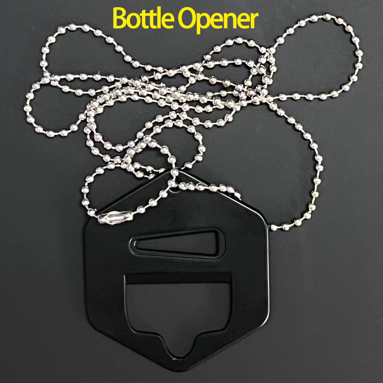 Ouvreur de bouteille de suspension noir de haute qualité Open Retro Colrette avec des chaînes métalliques pour Zeus X ZX II Mesh Tool Pièces