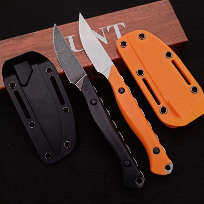 BM 15700 Hunting fixed blade Straight Knife CPM154 Stonewashed Blade Full Tang Santoprene Handle Daily Carry Outdoors Tactical Knives