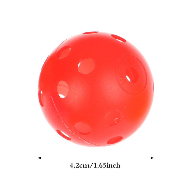 /Bag 42MM Multicolor Plastic Golf Training Balls Airflow Hollow Golf Ball Indoor Ourdoor Plastic Ball