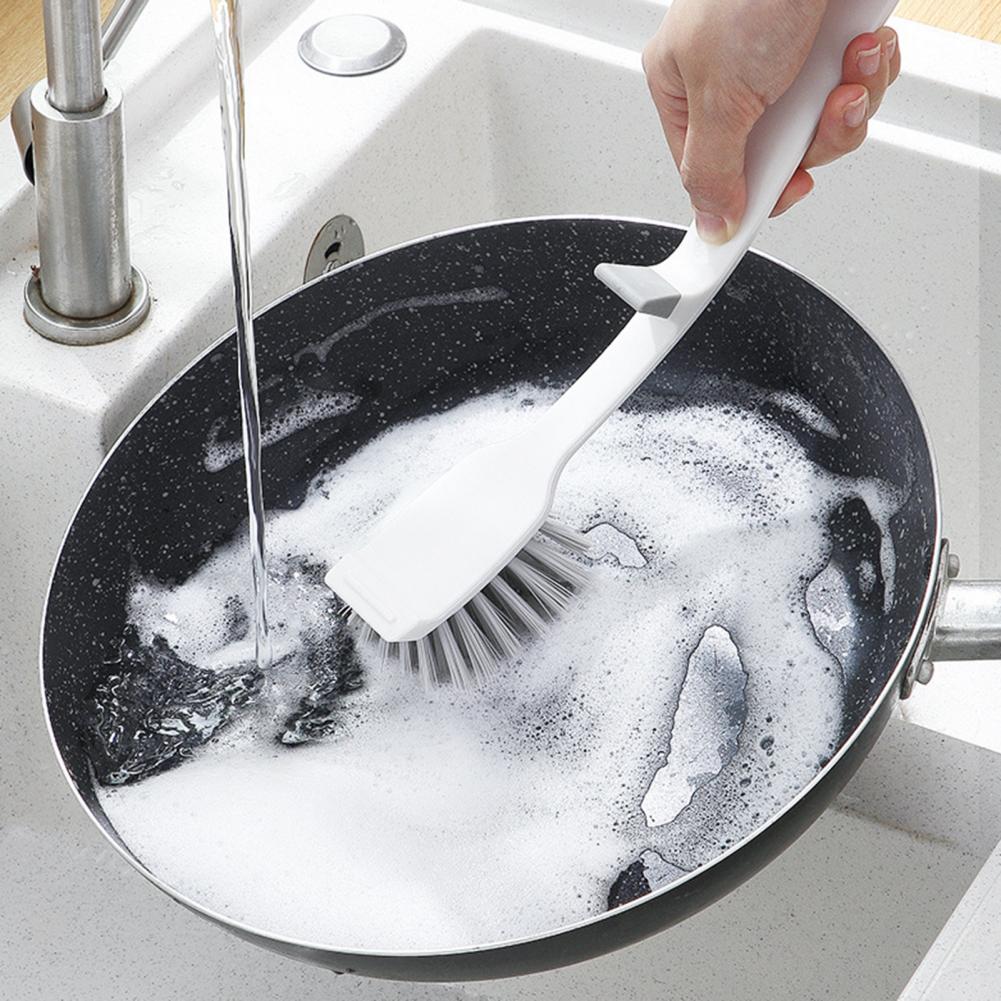 Dishwashing Brush Long Handle Dense Bristles Labor-saving Remove Stain Sink Stove Dish Washing Cleaning For Home Kitchen Supply