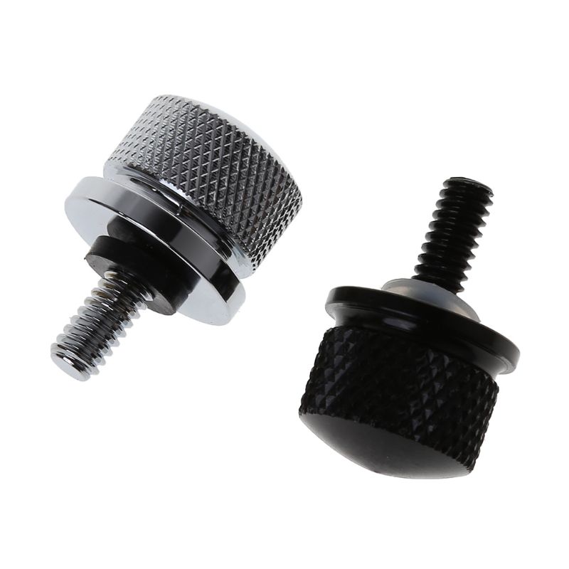 Wearproof Aluminum Alloy for SEAT Thumb Screws Bolts for Street Glide Motorcycle Black/Silver Screws Boltd