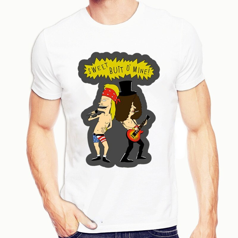 Beasvis und Butthead Beavis Verstärker Butthead Funny Print T -Shirt T -Shirt -Shirt für Männer und Frauen männliche einfache verrückte Humor -Hemd -Shirt -Druckt Spitzen