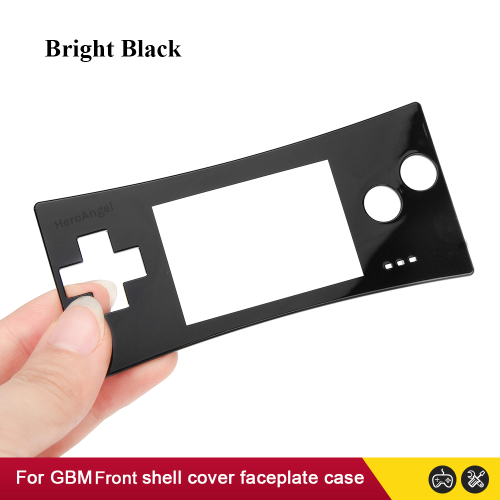 Remplacement du couvercle de la plaque frontale à 3 couleurs pour Nintendo Gameboy Micro pour les pièces de réparation de logements avant GBM