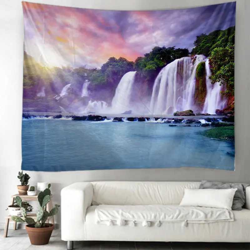 Room Tapestry Tapices tapisseries wall Landscap Art Home Home Home Hogar Bedroom Masion Jardim esthétique décor pour 2023 Tapiz Y2K Arazzi suspendu R0411