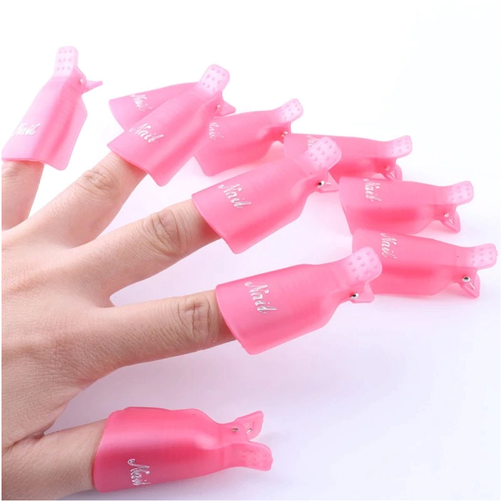 Kunststoffnagelkunst einweichen Kappe Clip  Wearable Nagellackentherover -Wrap -Werkzeuge DIY DIY HANGLEALE SCHÖNNEHME NAGE CARE TOOLS*4