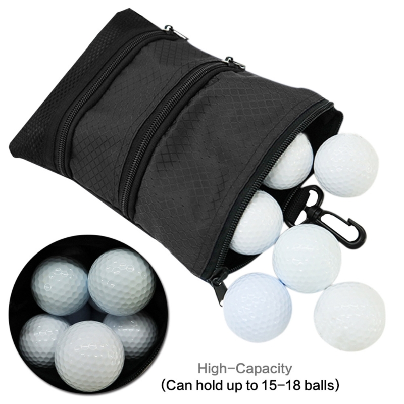 Golf Çanta Çantası Erkekler İçin Dişli Klipsi Kadınlar Hafif Çok Cep Zipper Kanca Çantaya, Golf Topları Çanta Golf Çanta