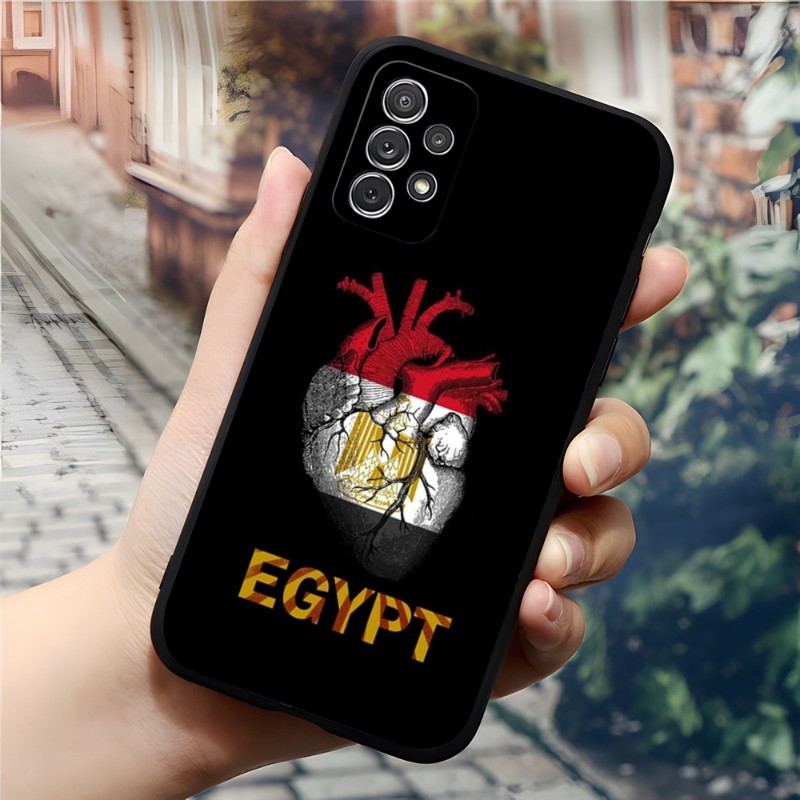 Egitto National Flag Pyramid Telefono FundA Samsung S22 S21 S30 S20 S9 S10 S8 S7 S6 Pro Plus EDGE ULTRA FE Coque