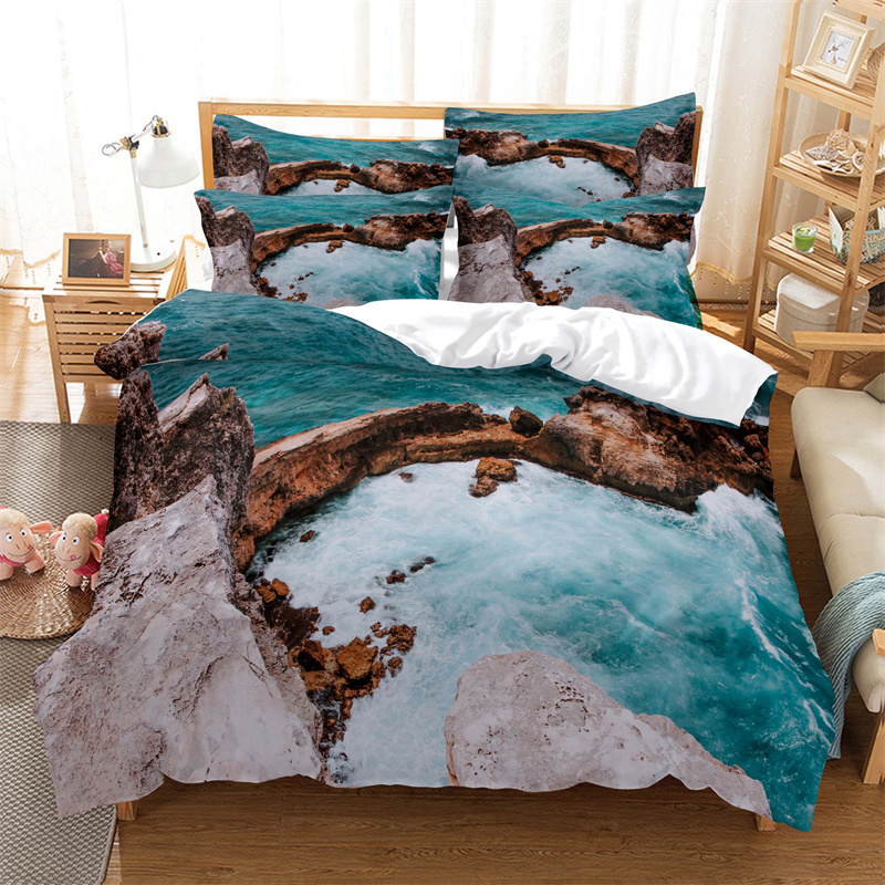 SEA, paisaje océano Cubierta nórdica Juego de ropa de cama junto al mar