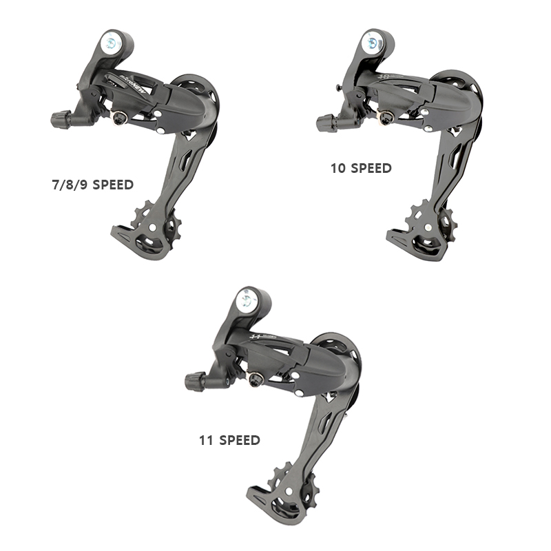 MicroNewマウンテンバイクリアデレイラー9速3x7 3x8 3x9 3x10 3x11内部シフトケーブル付き速度MTB自転車フロントシフター