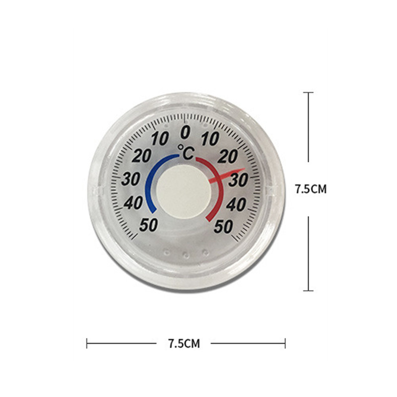 Self Adhesive Round High Accuracy Thermometer For Window Indoor Outdoor Wall Greenhouse Garden Home