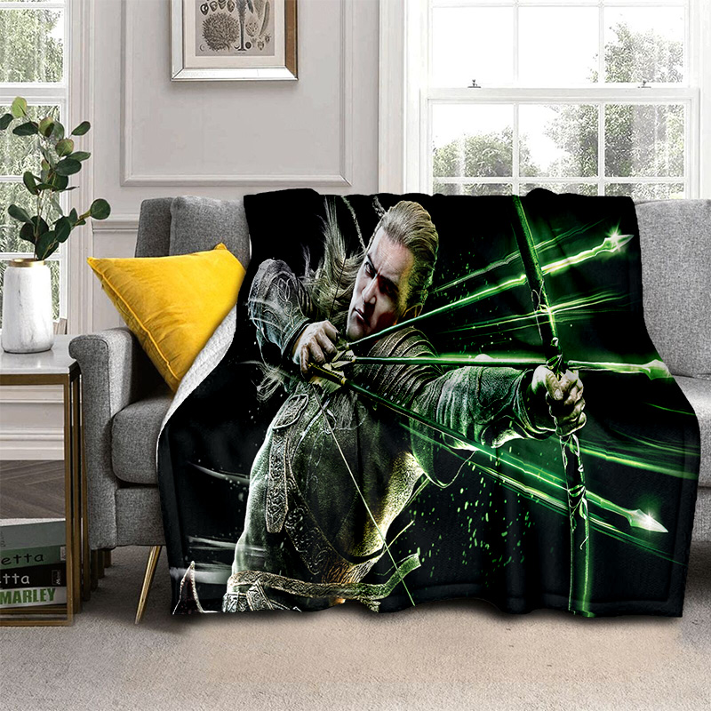 L-Lord of the Rings H-Hobbit HD Blanket,Soft Throw Blanket for Home Bedroom Bed Sofa Picnic Travel Office Cover Blanket Kids 3D