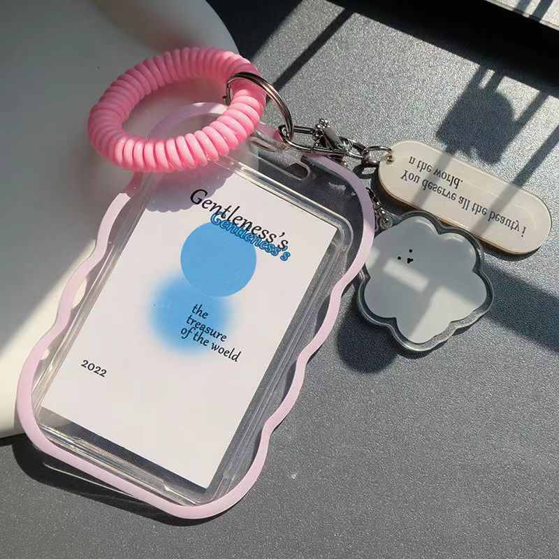 2023 NYA INS CLEAR FOTO CARD HOLDER DESIGN MOLDFORMED IDOL Fotohylsa Keychain Photocards Protector Case Student Stationery