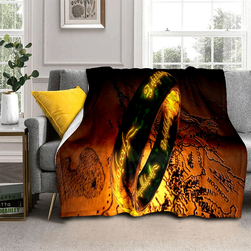 L-Lord of the Rings H-Hobbit HD Blanket,Soft Throw Blanket for Home Bedroom Bed Sofa Picnic Travel Office Cover Blanket Kids 3D
