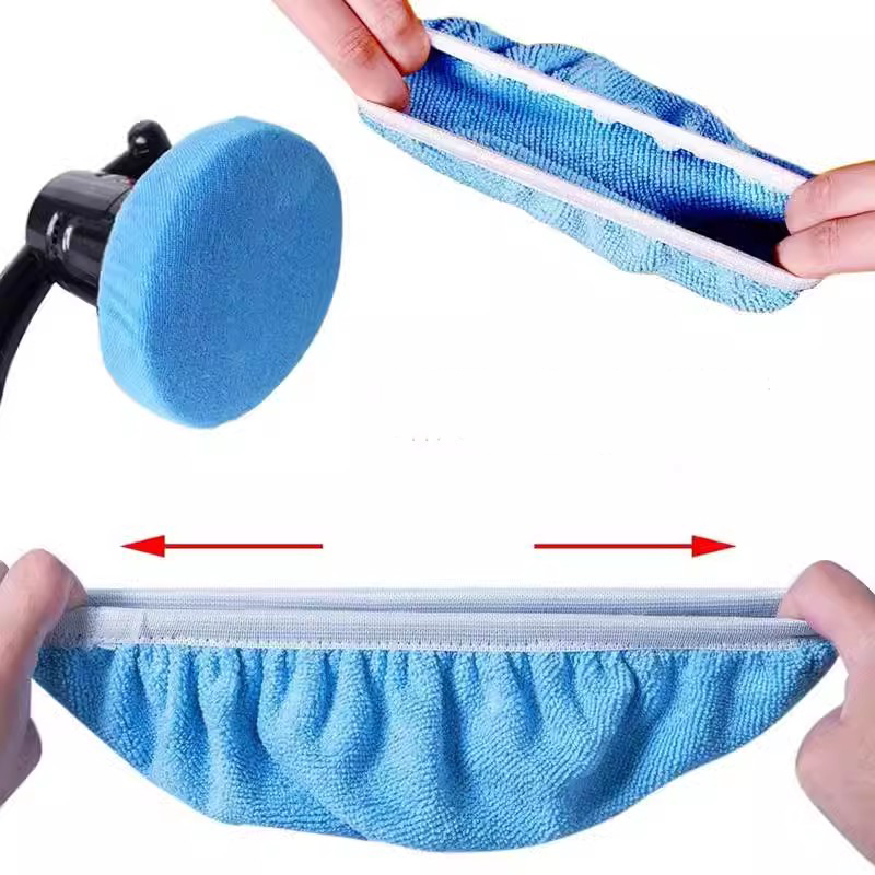 Yumuşak Mikrofiber Araba Parlatıcı Pad Bonnet Pilising Kapak Seti Araba Parlatıcı Bonnetler Araba Pilishing Pad Faydalı Araba Gadget Polis